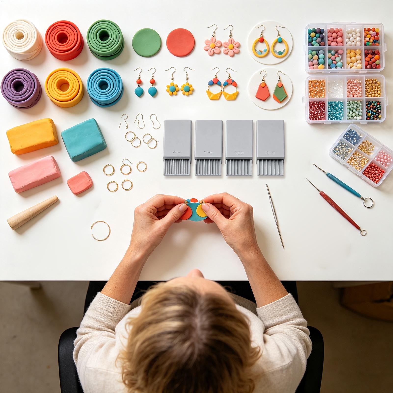 3D Printing Jewelry - เครื่องทำลูกปัดดินเหนียวพิมพ์ 3 มิติ DIY ใช้ซ้ำได้ สำหรับทำเครื่องประดับ