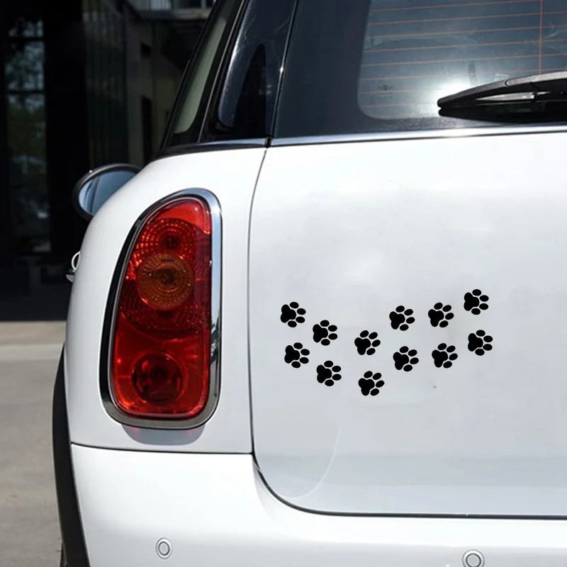 สติกเกอร์รถสัตว์ Cat Paw พิมพ์ - 3D Printing Vinyl บทวิจารณ์และราคา