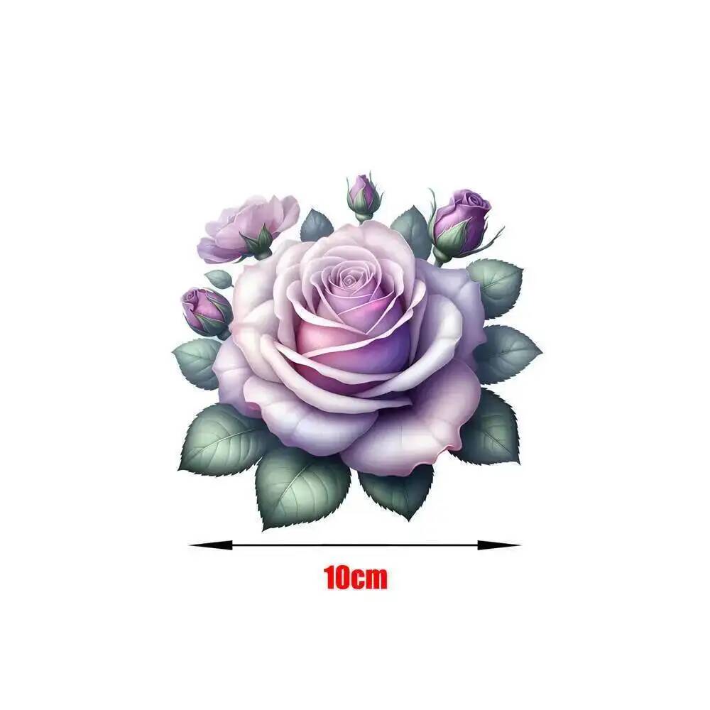 Fine สีม่วง Rose ดอกไม้เหล็กบน - 3D Printing Vinyl บทวิจารณ์และราคา