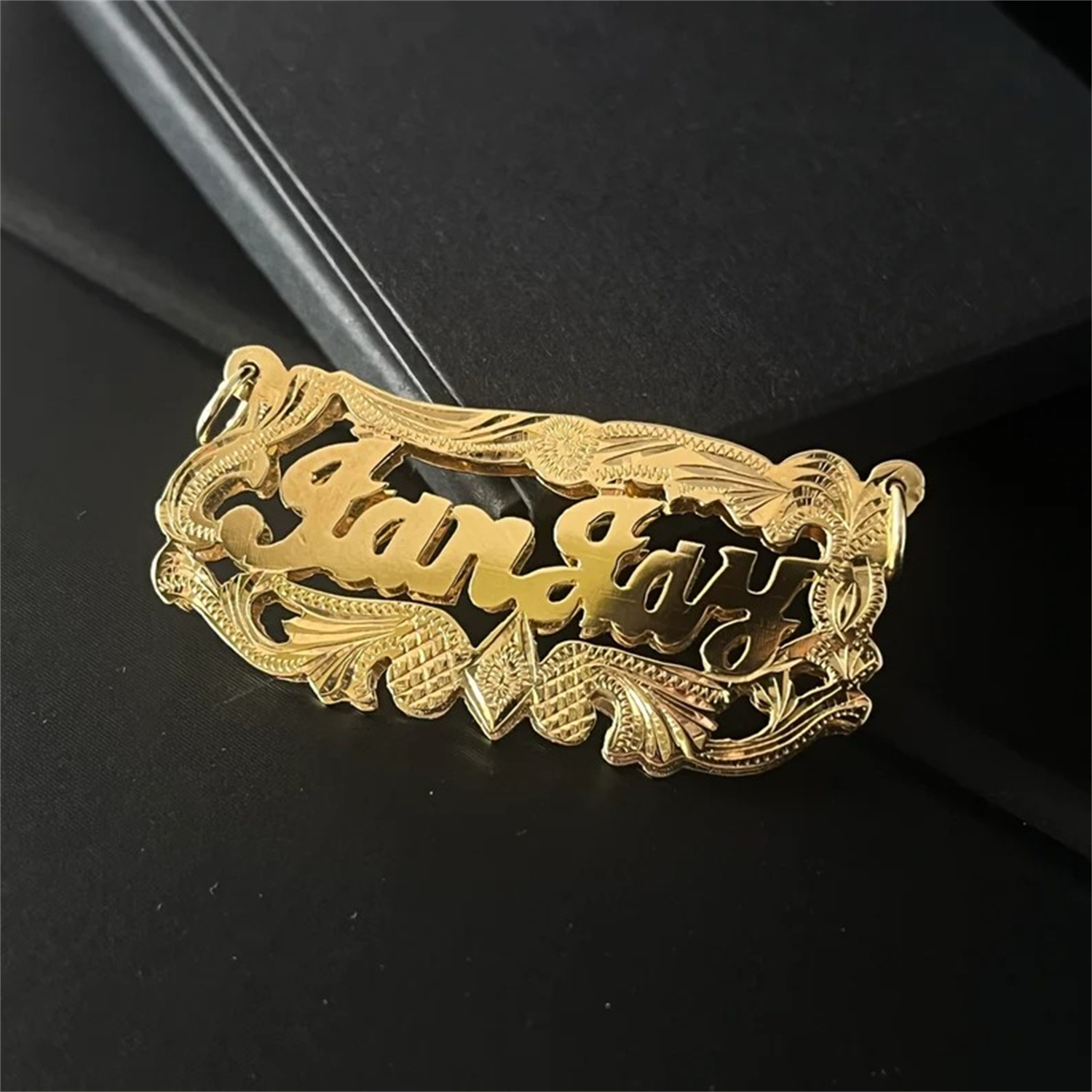 จี้ชื่อคู่ชุบทอง 18K แบบกำหนดเ - 3D Printing Jewelry บทวิจารณ์และราคา