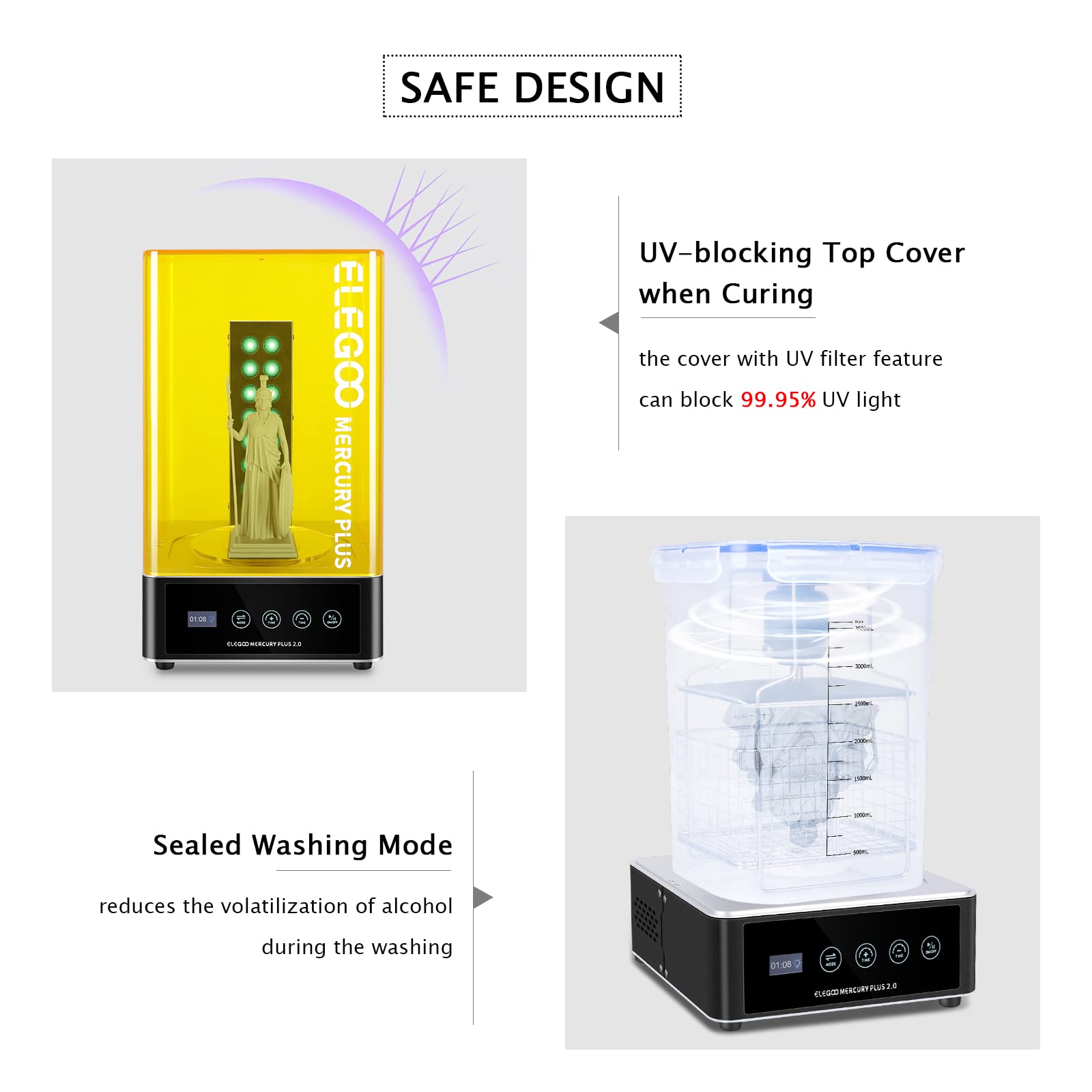 เครื่องล้างและอบแห้ง ELEGOO Pl - Resin Curing Station บทวิจารณ์และราคา