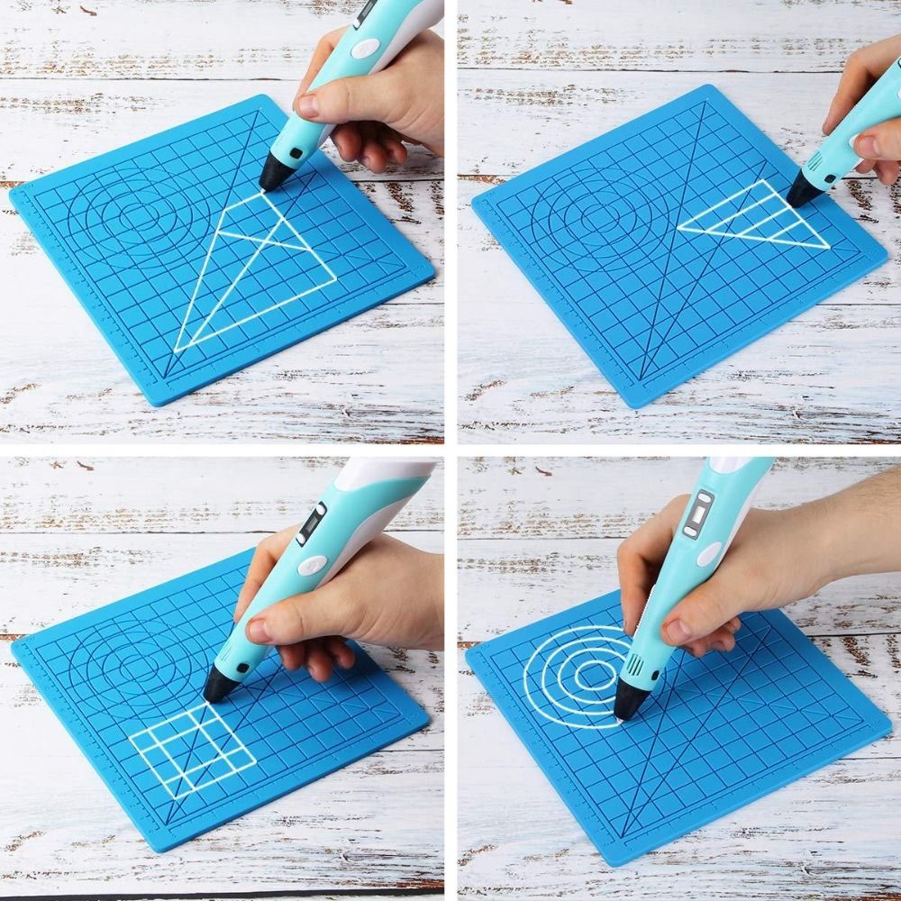 การออกแบบซิลิโคนแผ่นยางสําหรับ - 3D Printing Pen For Adults บทวิจารณ์และราคา