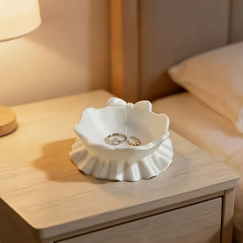 ถาดเก็บของรูปโบว์สีขาว, ถาดเก็ - 3D Printing Jewelry บทวิจารณ์และราคา